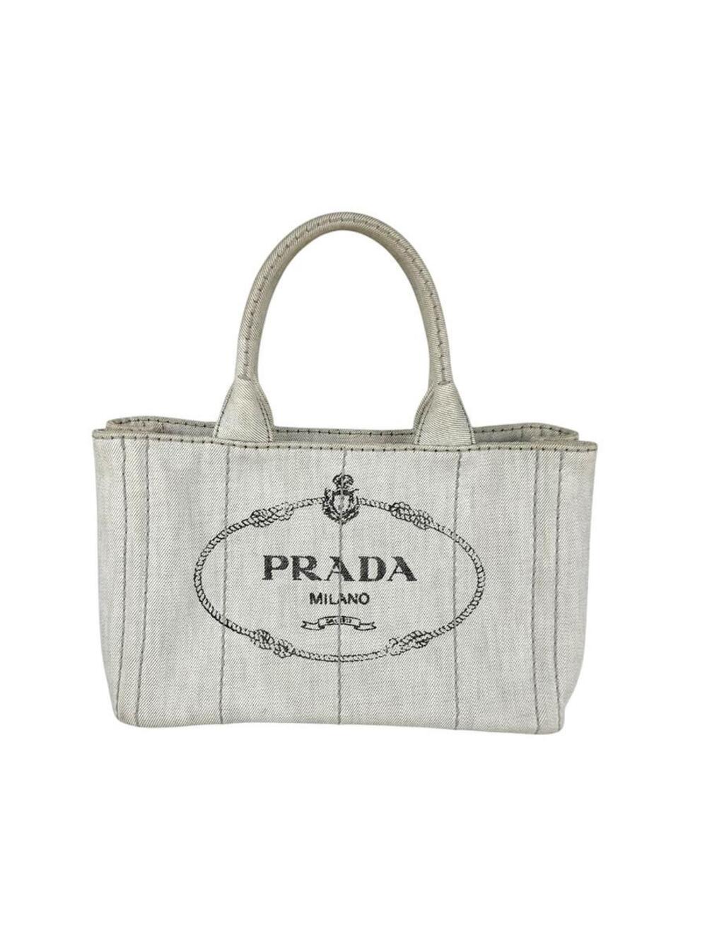 Auth Prada Canapa Handbag Tote Bag #351609P33B